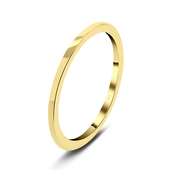 Gold Plated Classy Silver Ring NSR-492-GP